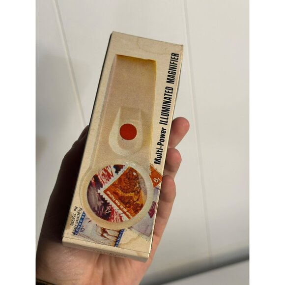 VTG Illuminated Magnifier Handheld Multi-Power Loupe Original Box Collectible - Picture 3 of 4